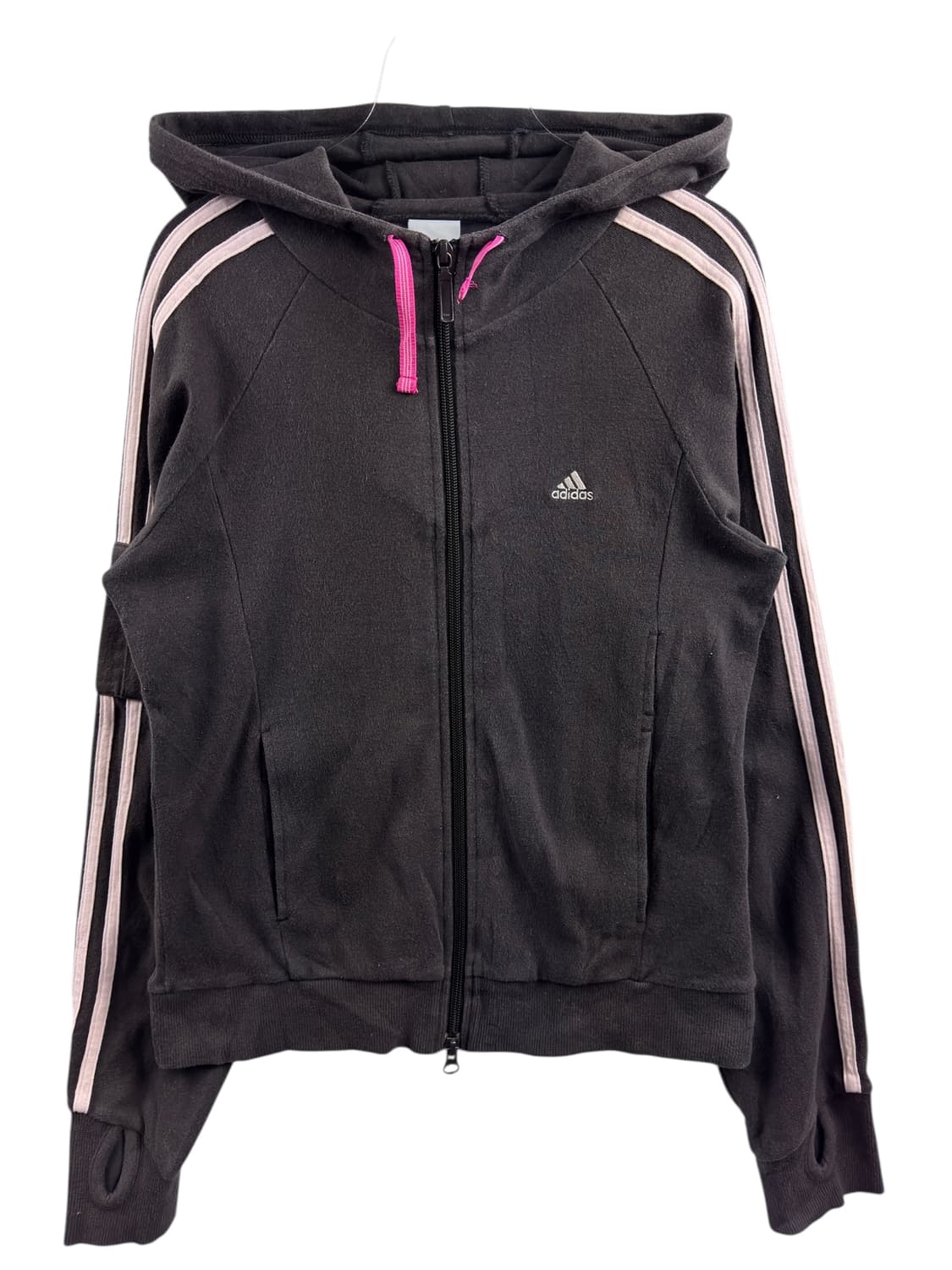 아디다스 브라운 핑크 포켓 딱붙후드집업1583 상품이미지1