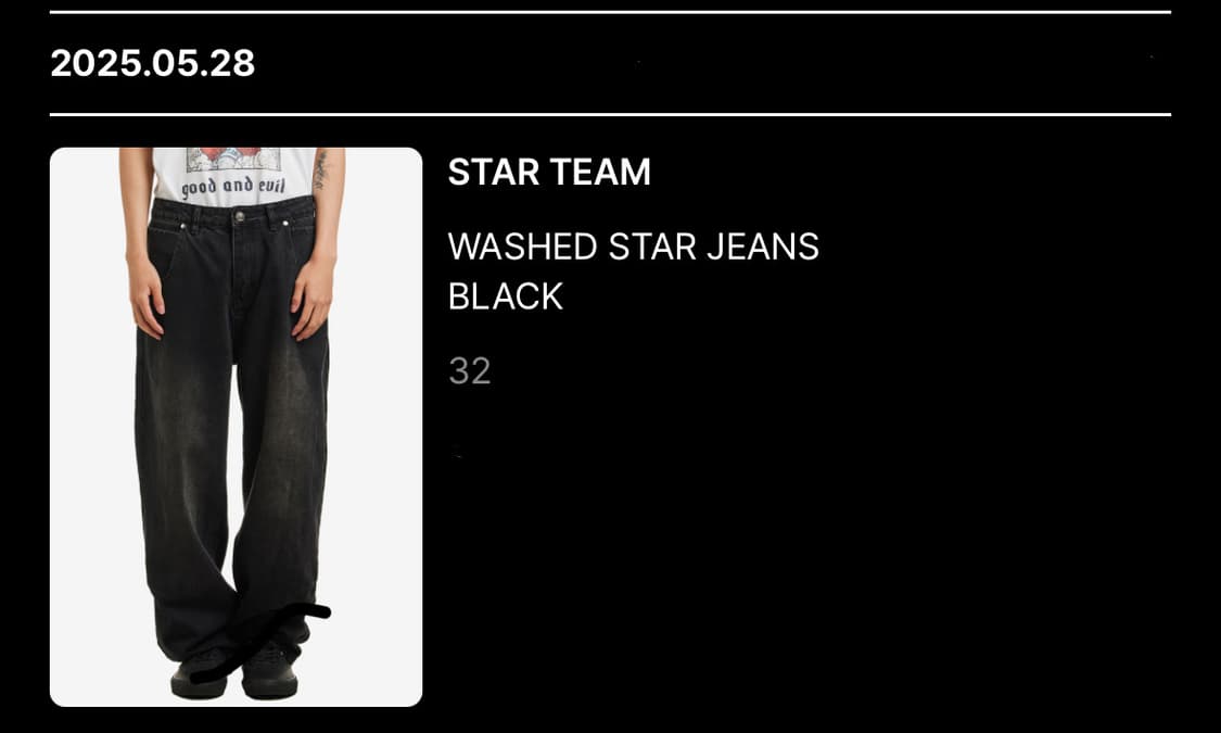 Star team washed star jeans black 블랙 32 상품이미지1