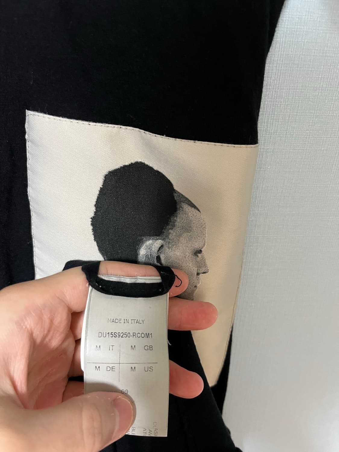 릭오웬스 패치워크 티셔츠 M 상품이미지5