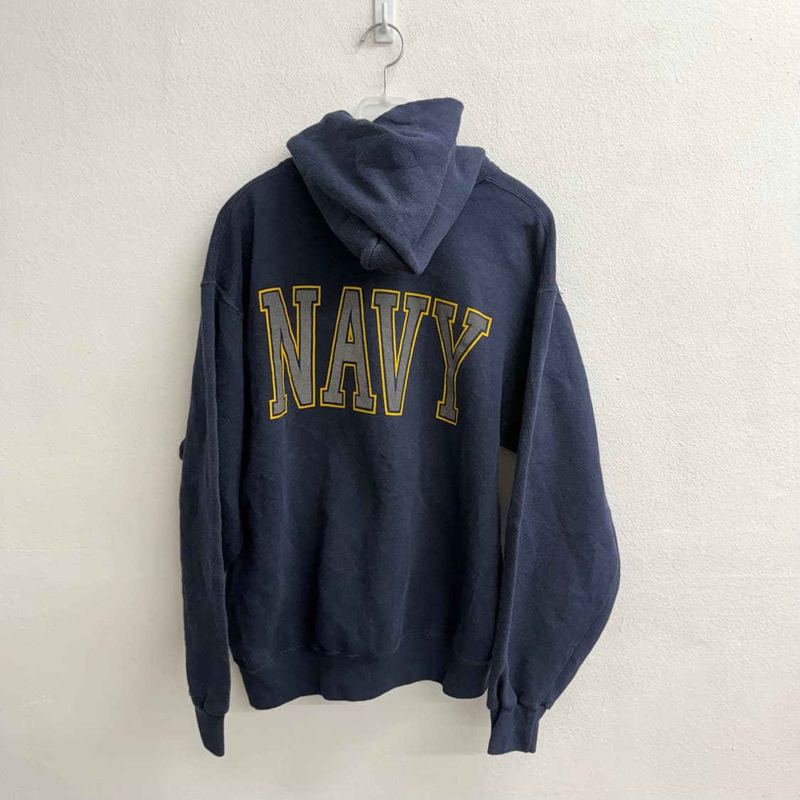 90S US navy soffee usa 네이비 후드 M 상품이미지4
