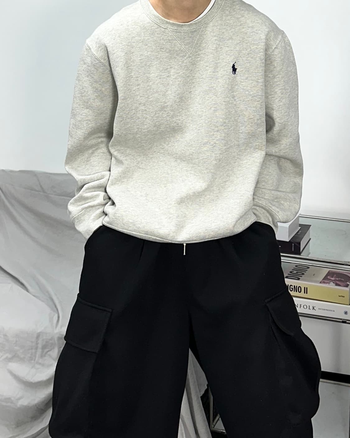 폴로 랄프로렌 그레이지 맨투맨 XL 상품이미지1