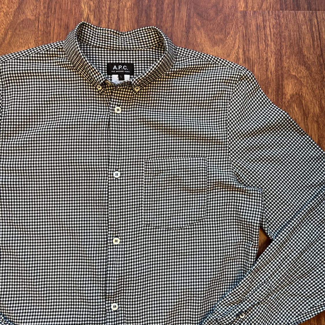 [L]A.P.C 아페쎄 체크 셔츠 상품이미지3