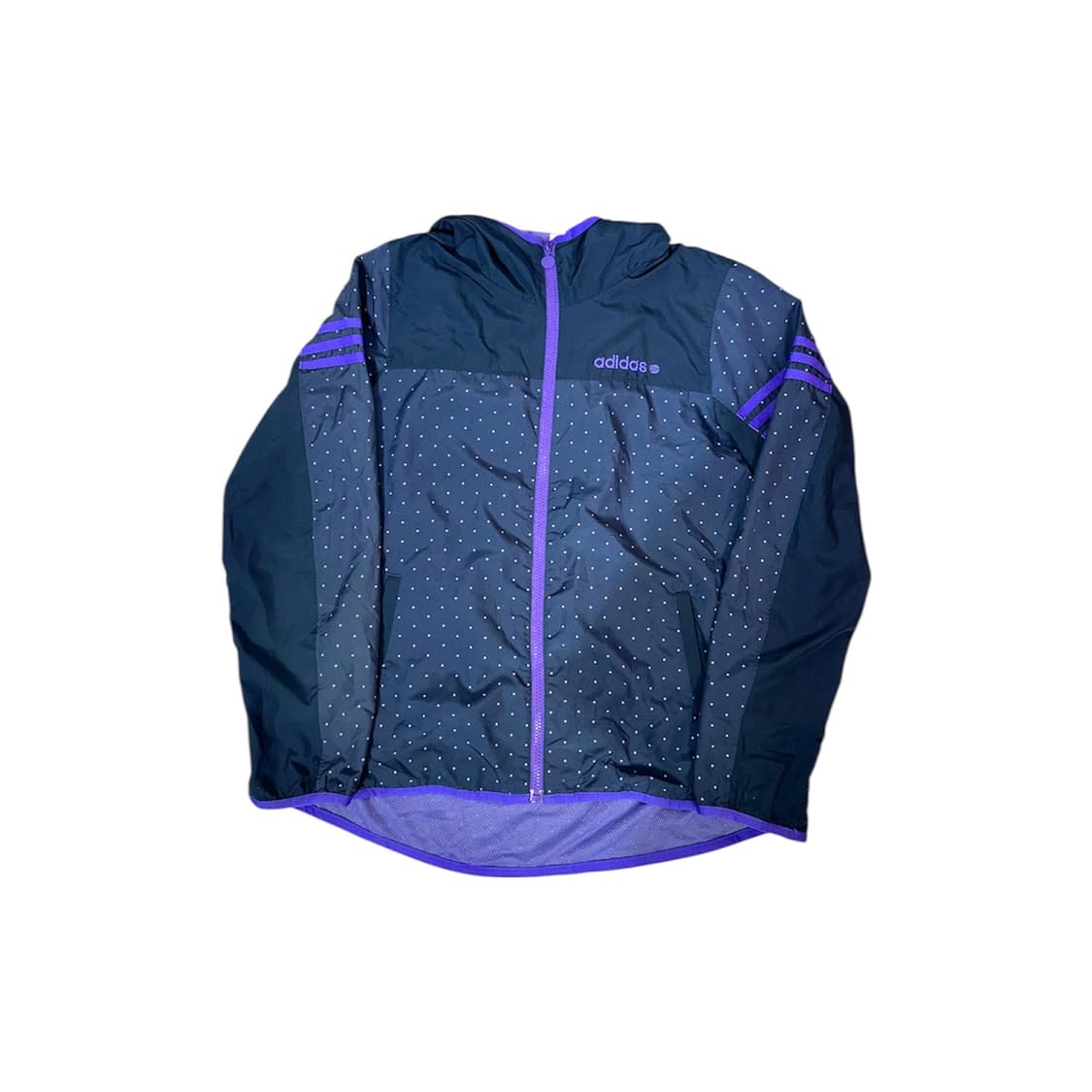 아디다스 도트 땡땡이 바람막이 후드 트랙 자켓  상품이미지5
