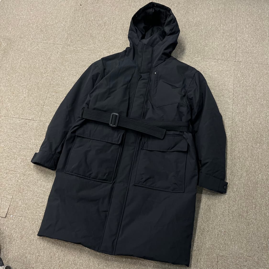 메종미네드 구스다운 벨티드 롱패딩 상품이미지1