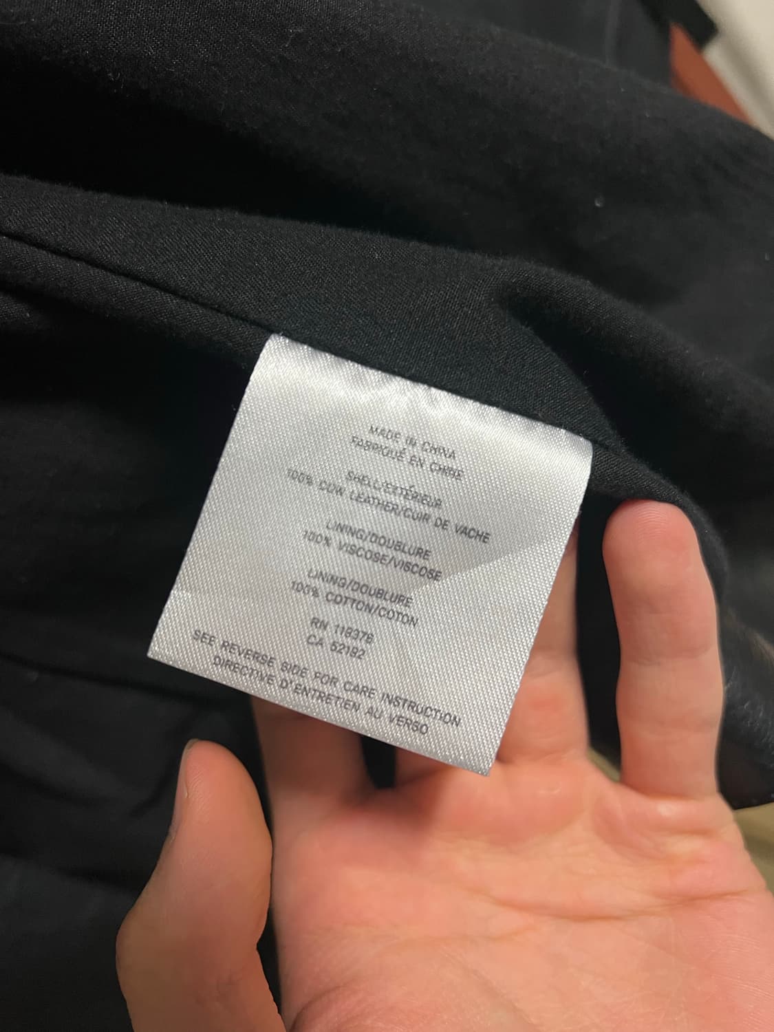 헬무트랭 다이어그널 리얼레더 자켓 L 상품이미지5