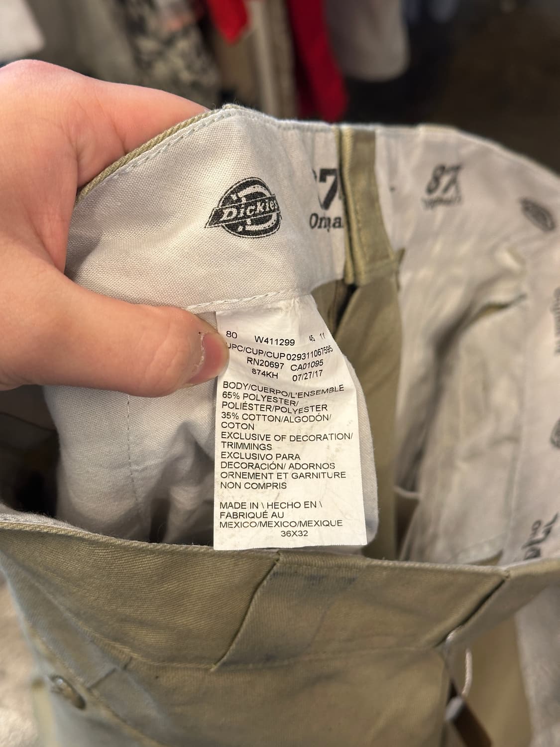 Dickies 디키즈 874 오리지널핏 팬츠 36x32 상품이미지4