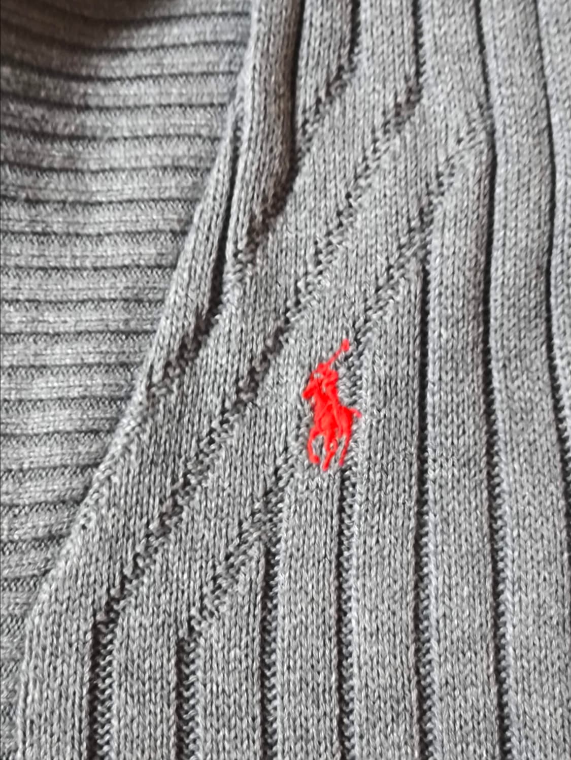 M 폴로랄프로렌 숄카라 레드포니 가디건 상품이미지5