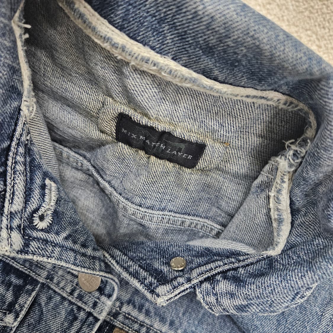 [실측확인] 시스템 청 데님 자켓 1209J1 상품이미지5