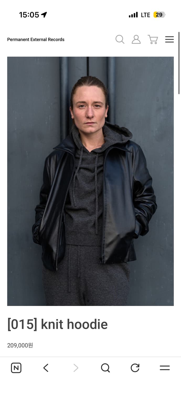 머듈 니트후드 그레이 (2) 상품이미지1