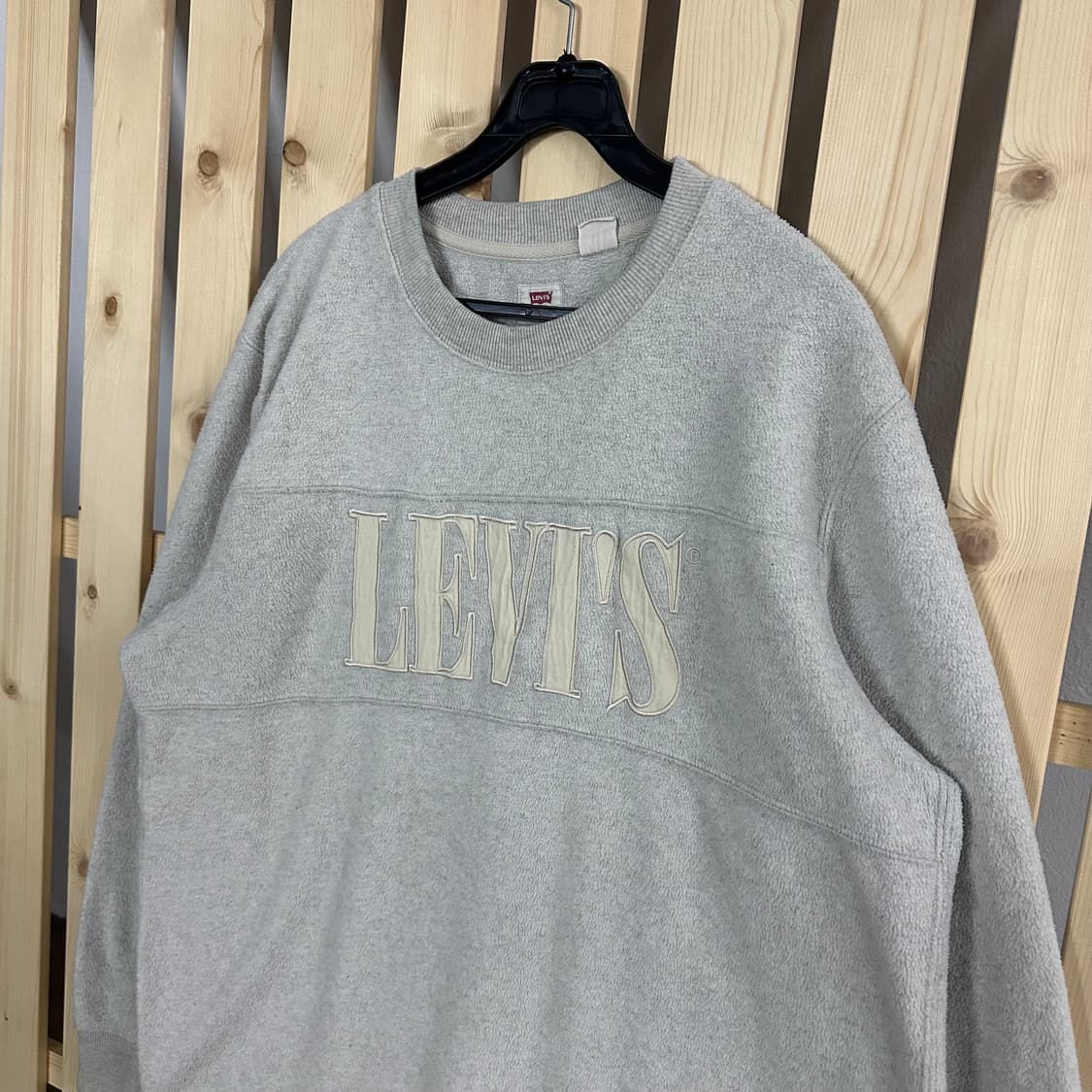 (L) 리바이스 그레이 후리스 맨투맨 상품이미지3