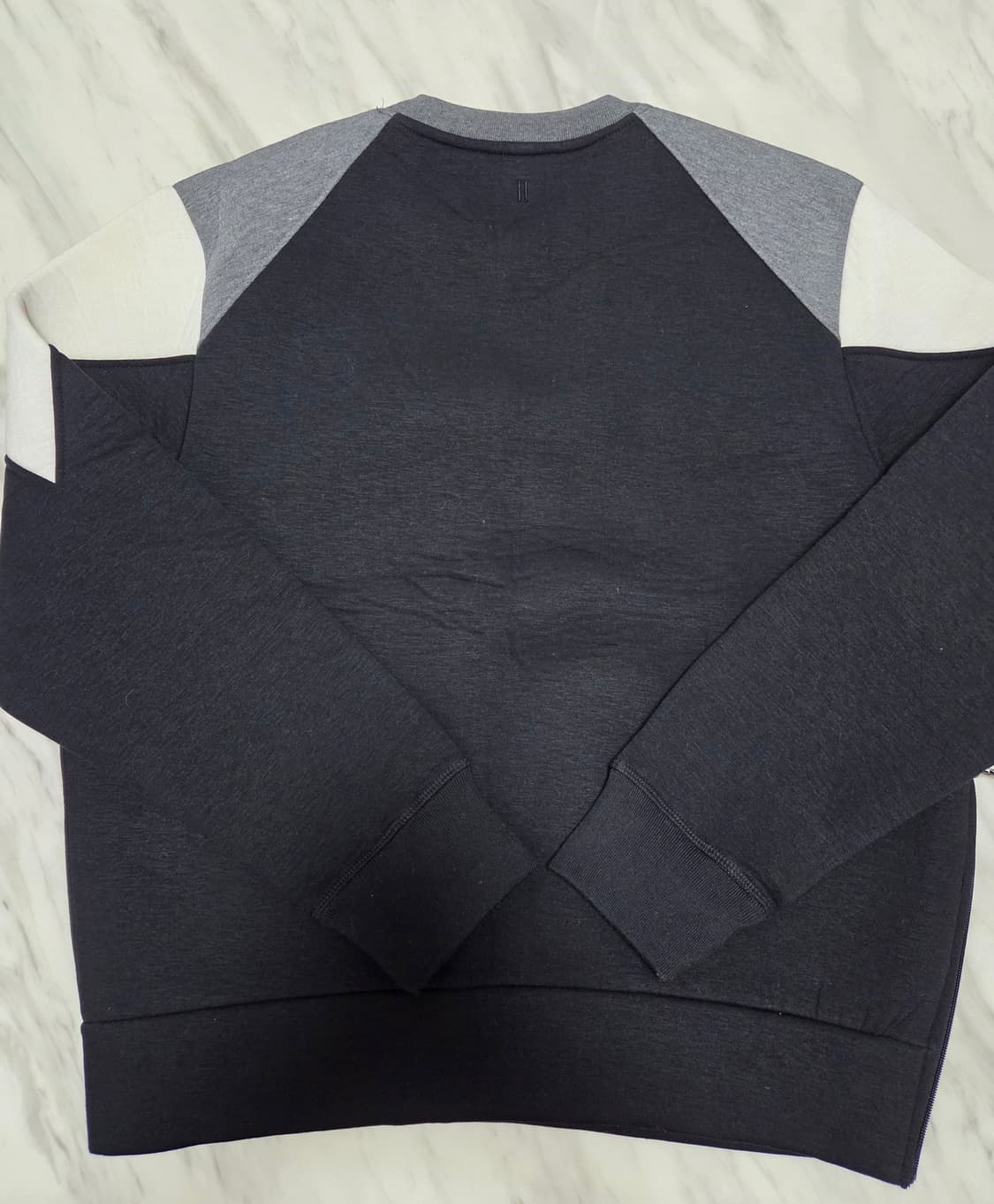 닐바렛 사이드 지퍼 네오프렌 맨투맨 상품이미지2