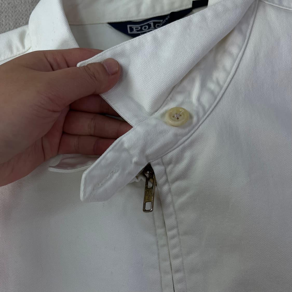 105 폴로 랄프로렌 91s 바라쿠타 블루종 화이트 자켓 상품이미지5