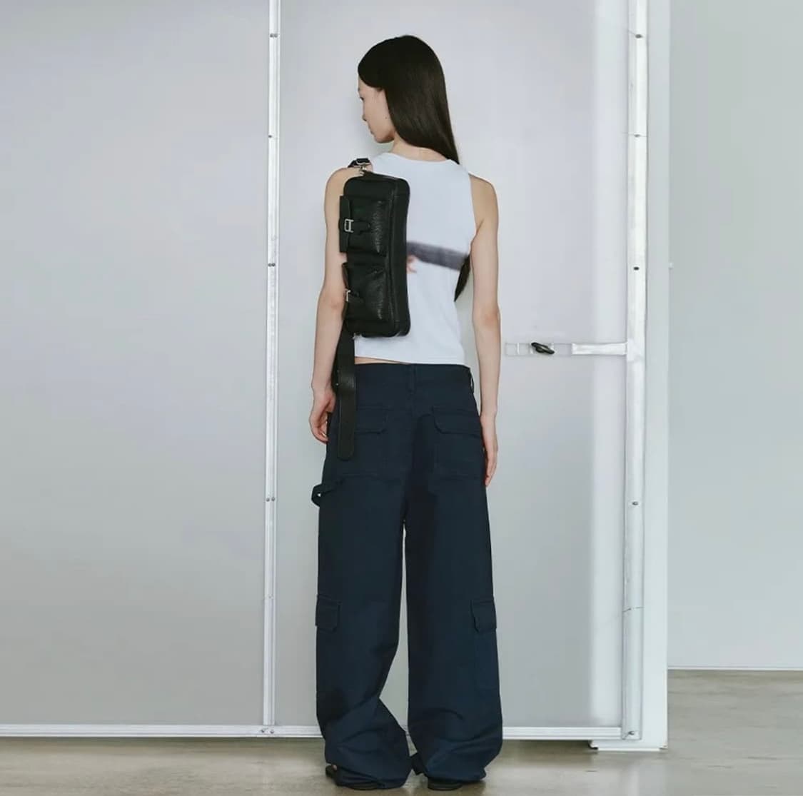 플리즈프로젝트 레귤러 카펜더 팬츠 네이비 상품이미지3