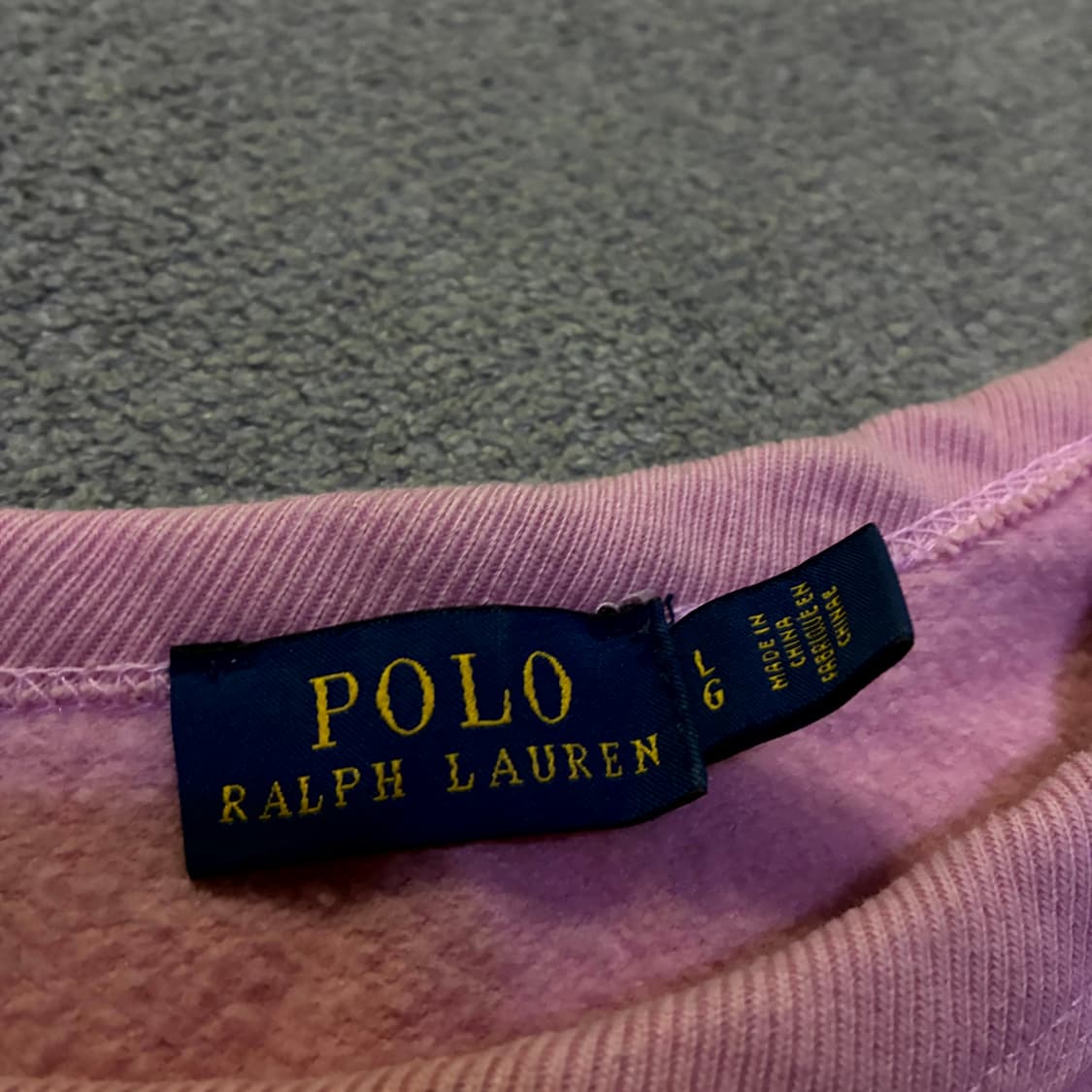 폴로 랄프로렌 핑크 맨투맨 L 상품이미지2