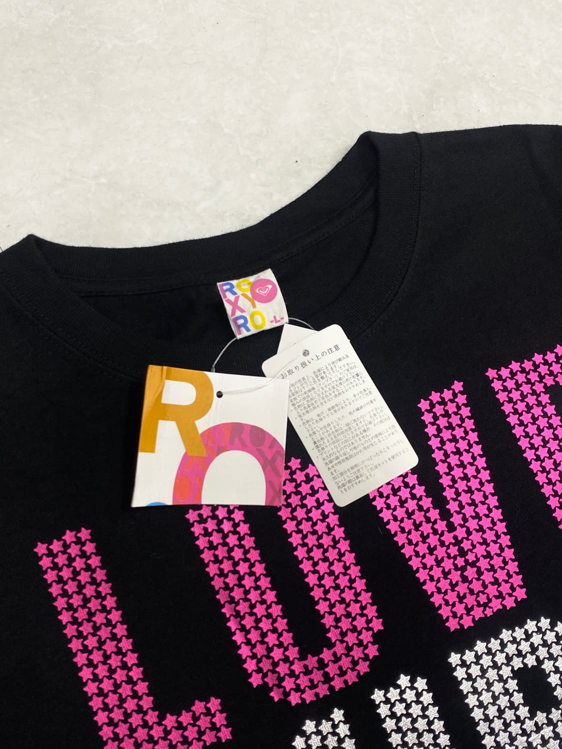 ROXY Hawaii Gyaru punk Glitter T-Shirt 상품이미지6