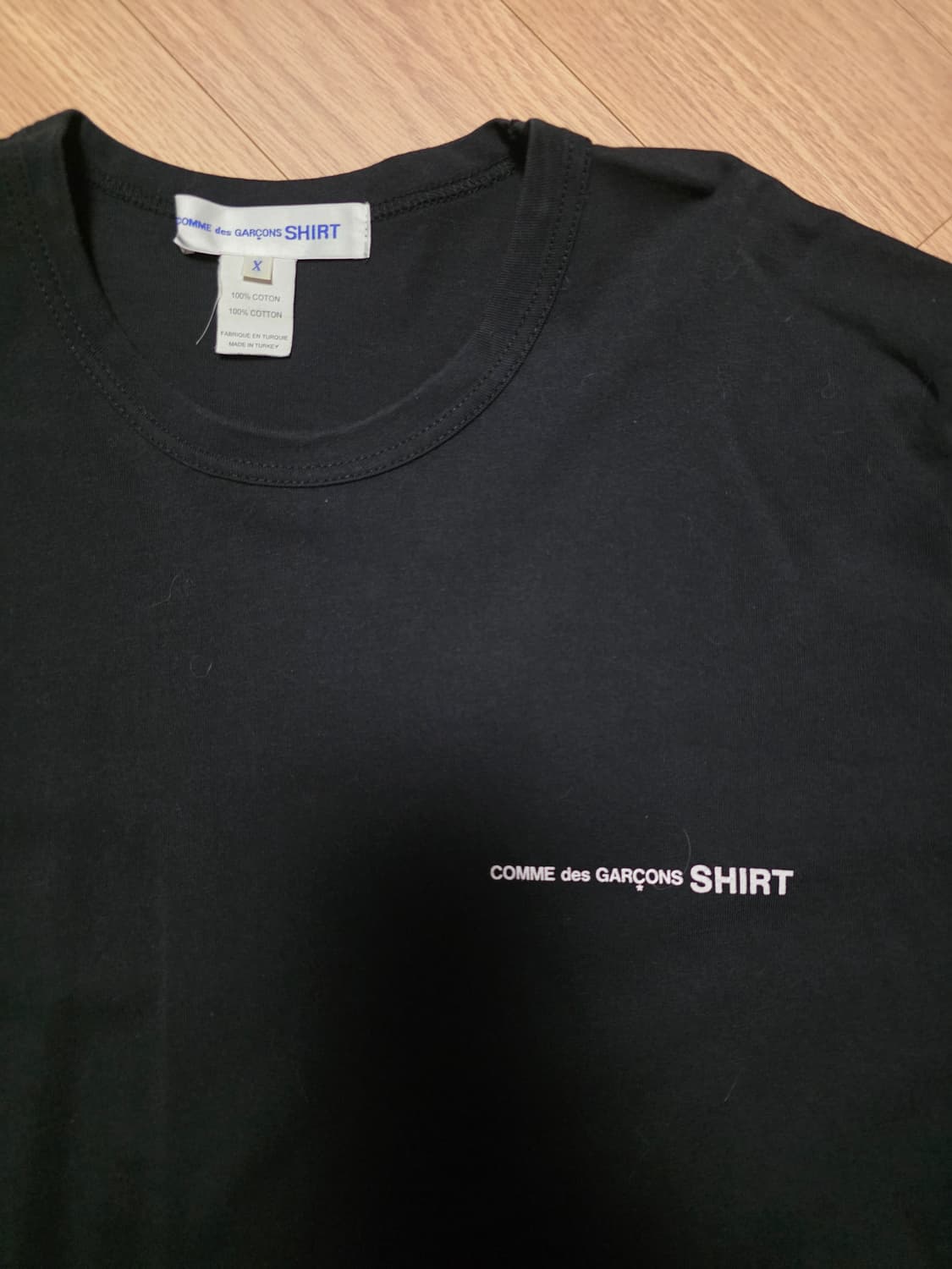 X)꼼데가르송 베이직 로고 반팔티 상품이미지2