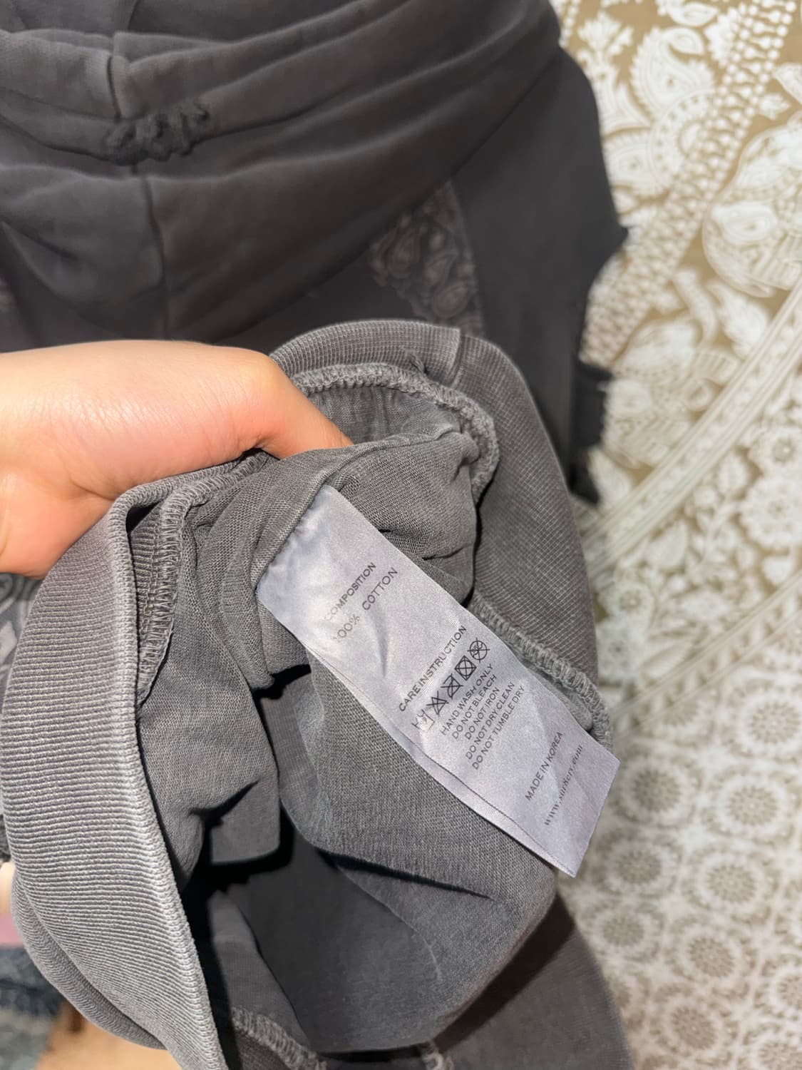 Surgery 써저리 페이즐리 피그먼트 후드티  상품이미지7