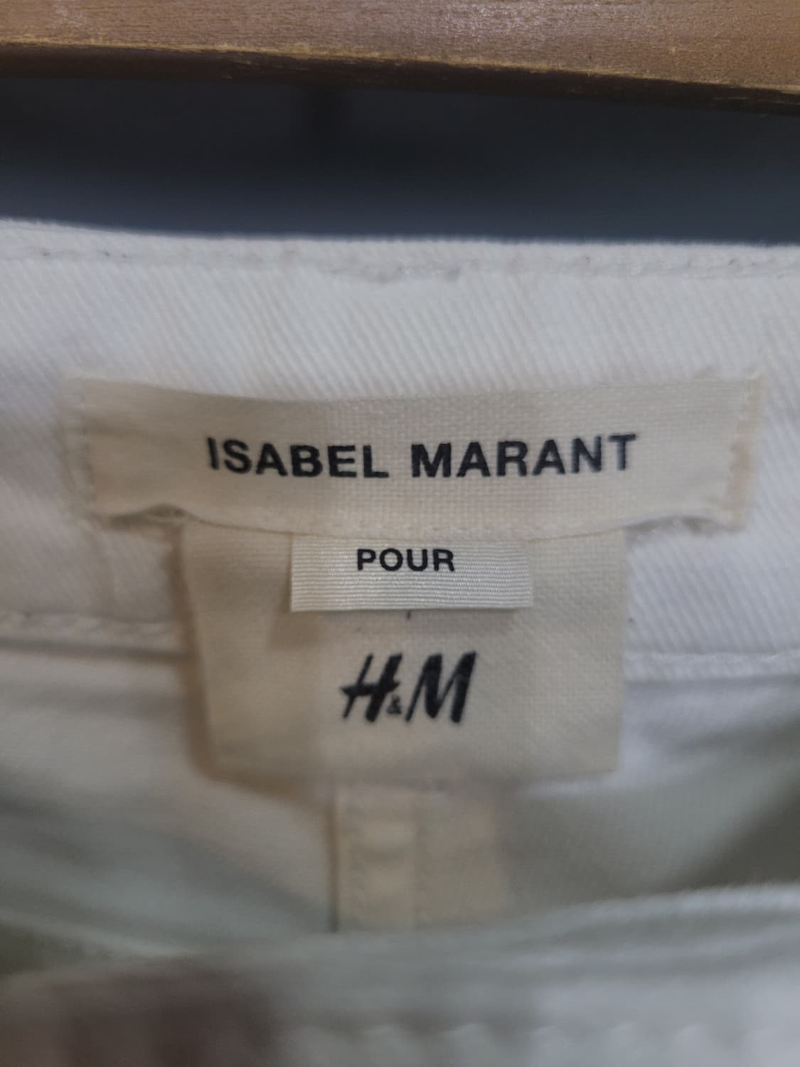 Isabel Marant x H&M 자수 화이트 데님팬츠  상품이미지5