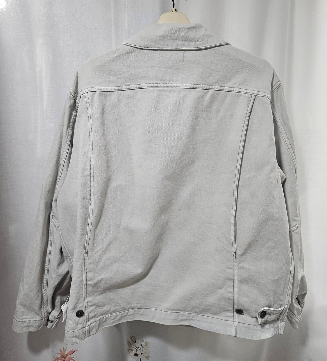 LEMAIRE 르메르 박시데님 스노우그레이 XL 상품이미지2