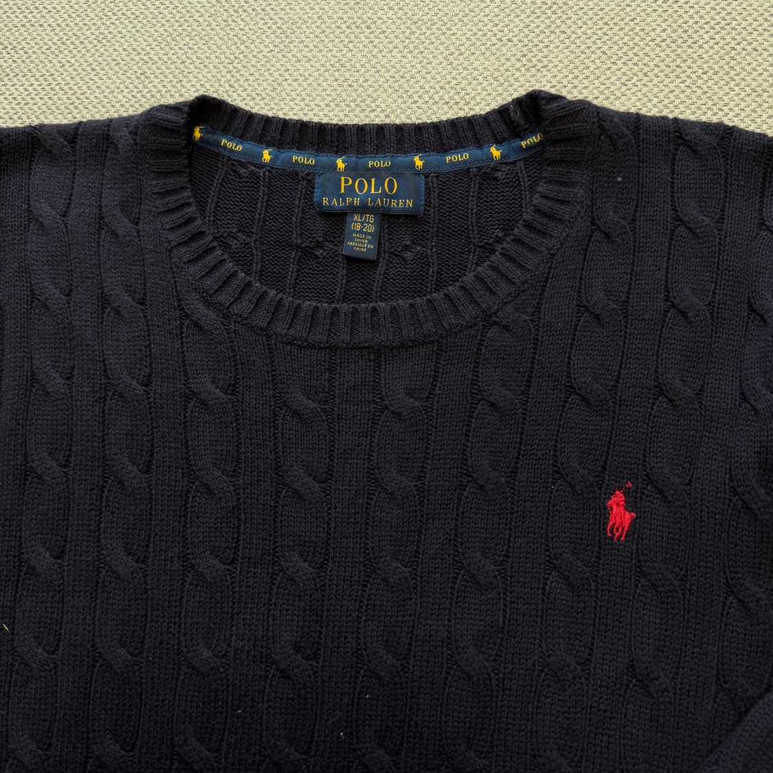 폴로 랄프로렌 라운드 케이블 니트 상품이미지2