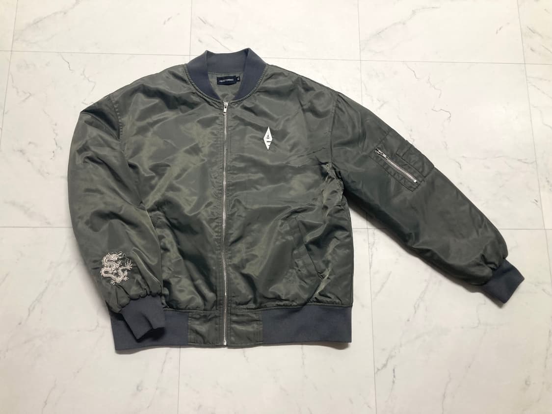 어바웃엠브로 임금 자수 봄버 Ma-1 항공 점퍼 105-110 상품이미지3