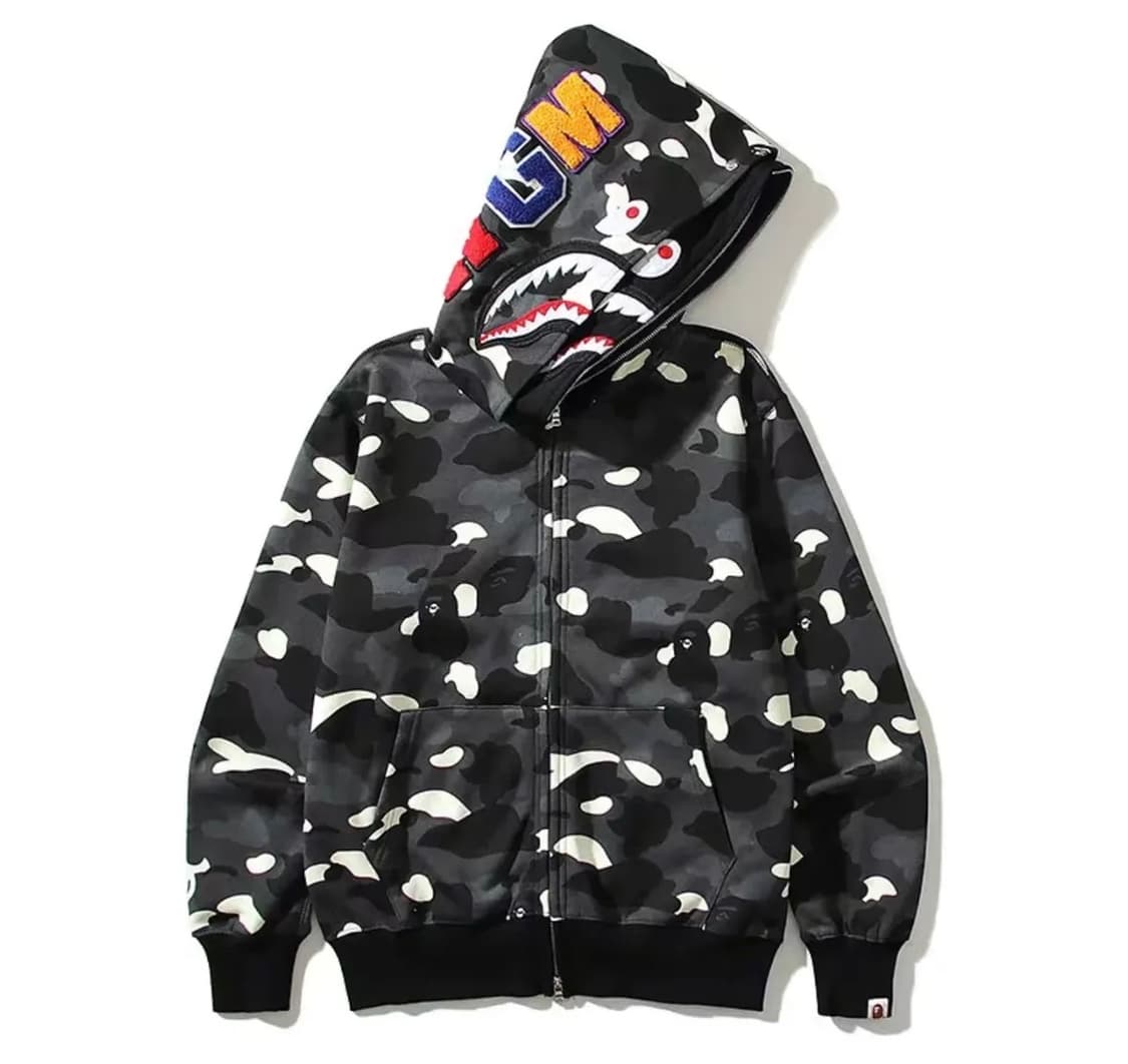 베이프 더블샤크후드 흑계 xl 새상품 상품이미지1