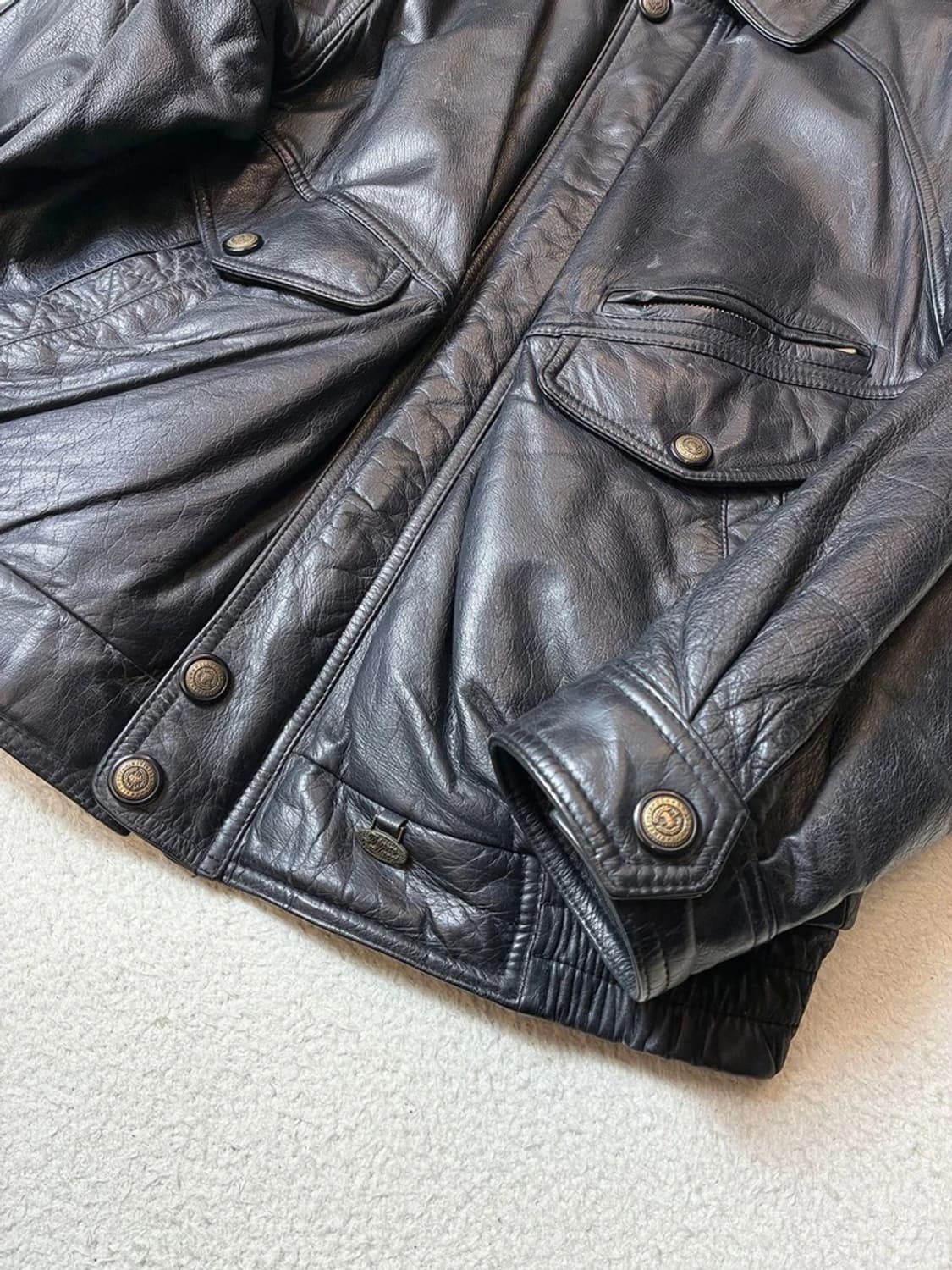 GAUCCI 90's 리얼 소가죽 항공 자켓 PN6646    상품이미지4