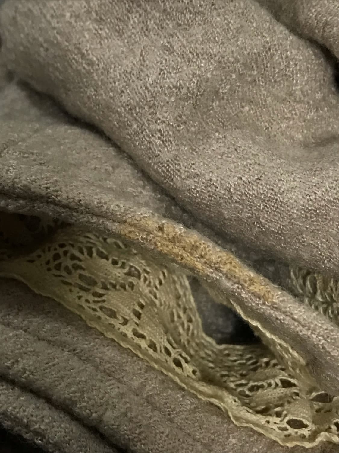 빈티지 너드 모리 사선 버튼 레이스 울 코트 자켓 상품이미지6