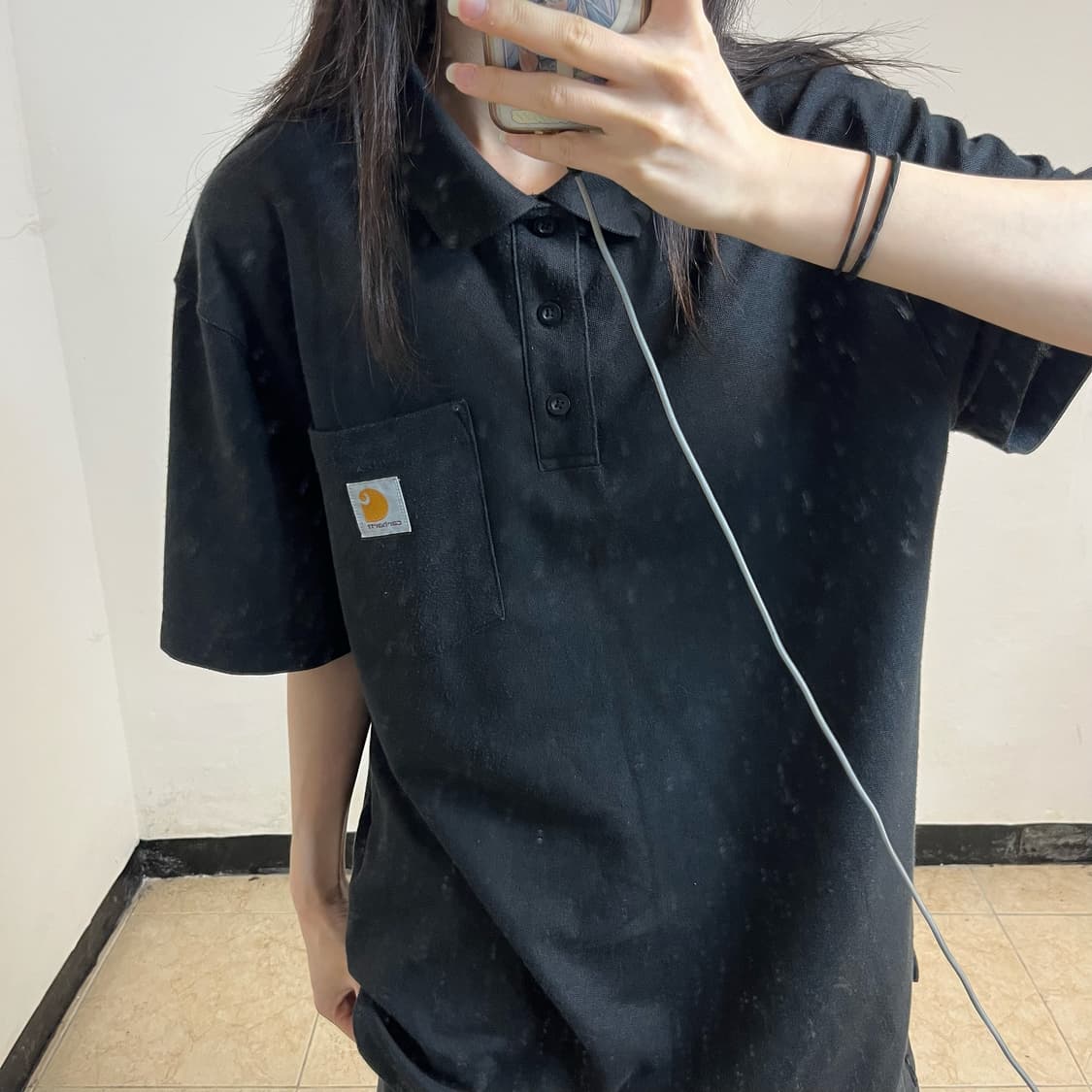 Carhartt Black Collar T-Shirt 상품이미지3