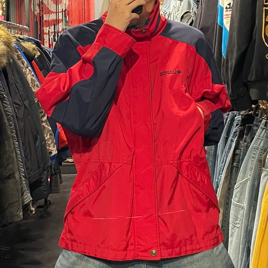 [IM] 컬럼비아 레드 바람막이 상품이미지3