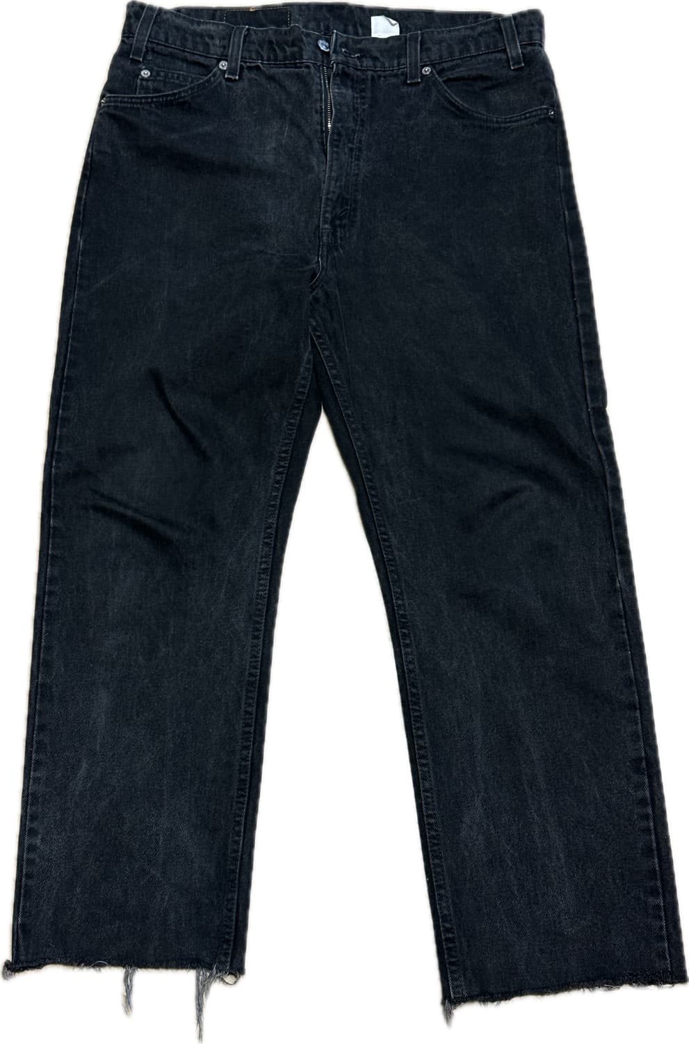 90s 리바이스 505 흑청 블랙진 오렌지탭 커팅진 상품이미지1