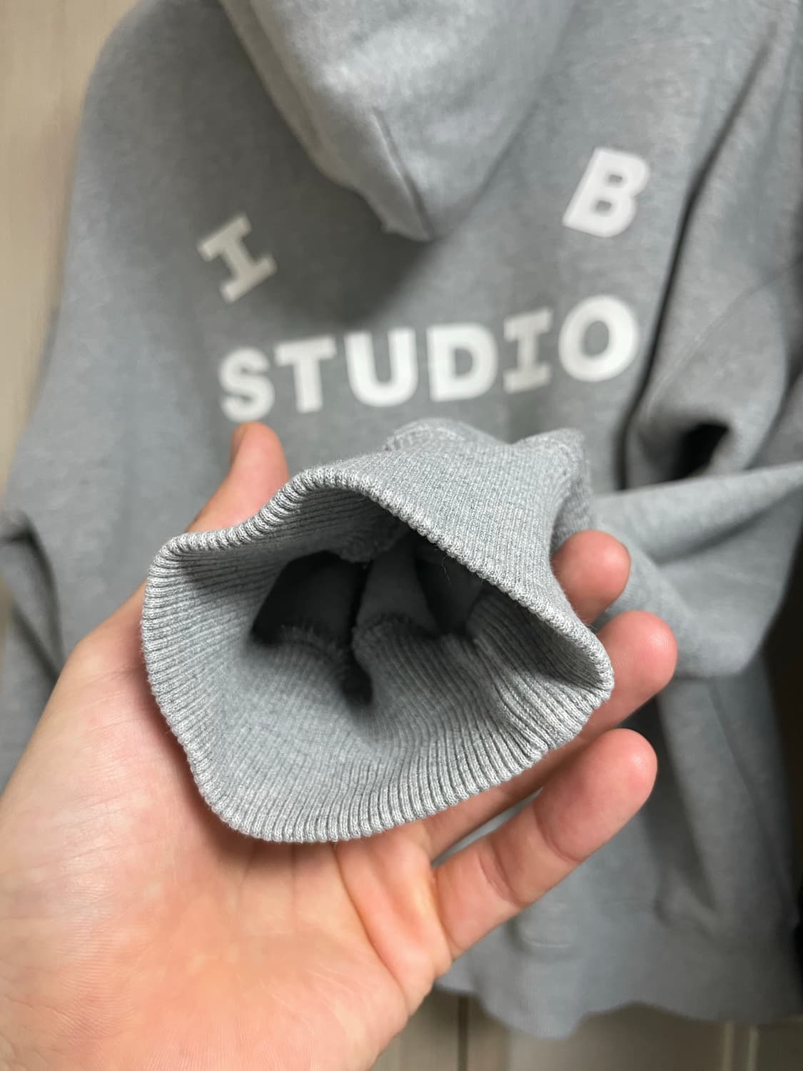 아이앱스튜디오 IAB STUDIO 회색 후드티 라지 상품이미지4