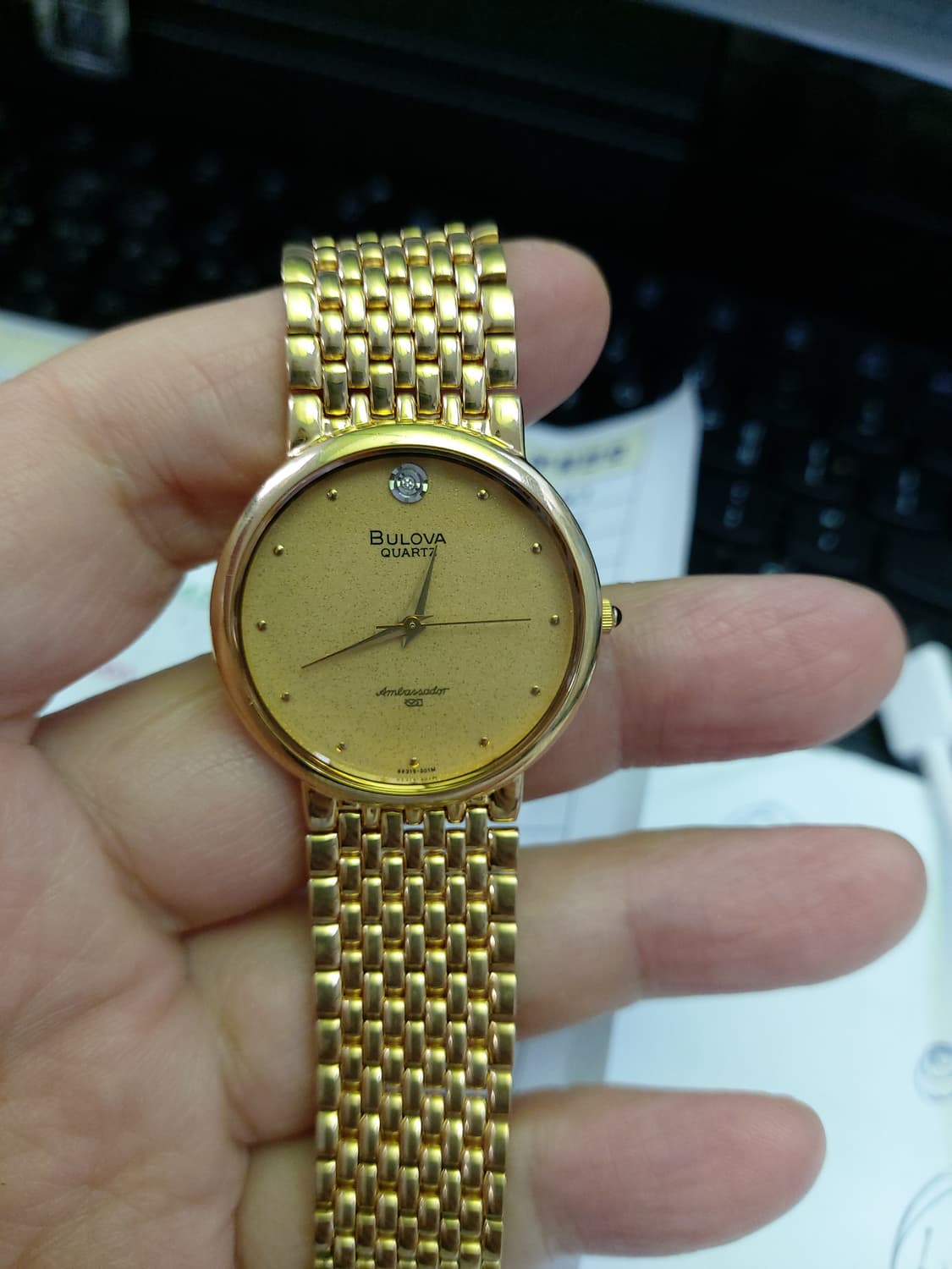 불로바 앰배서더 금장 시계 상품이미지1