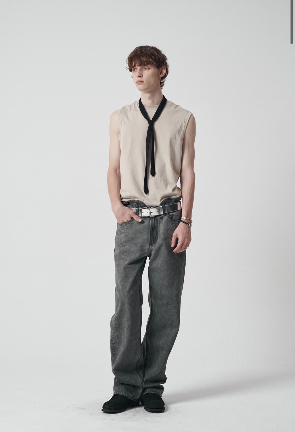 M 014 JACQUARD DYED JEANS  상품이미지2
