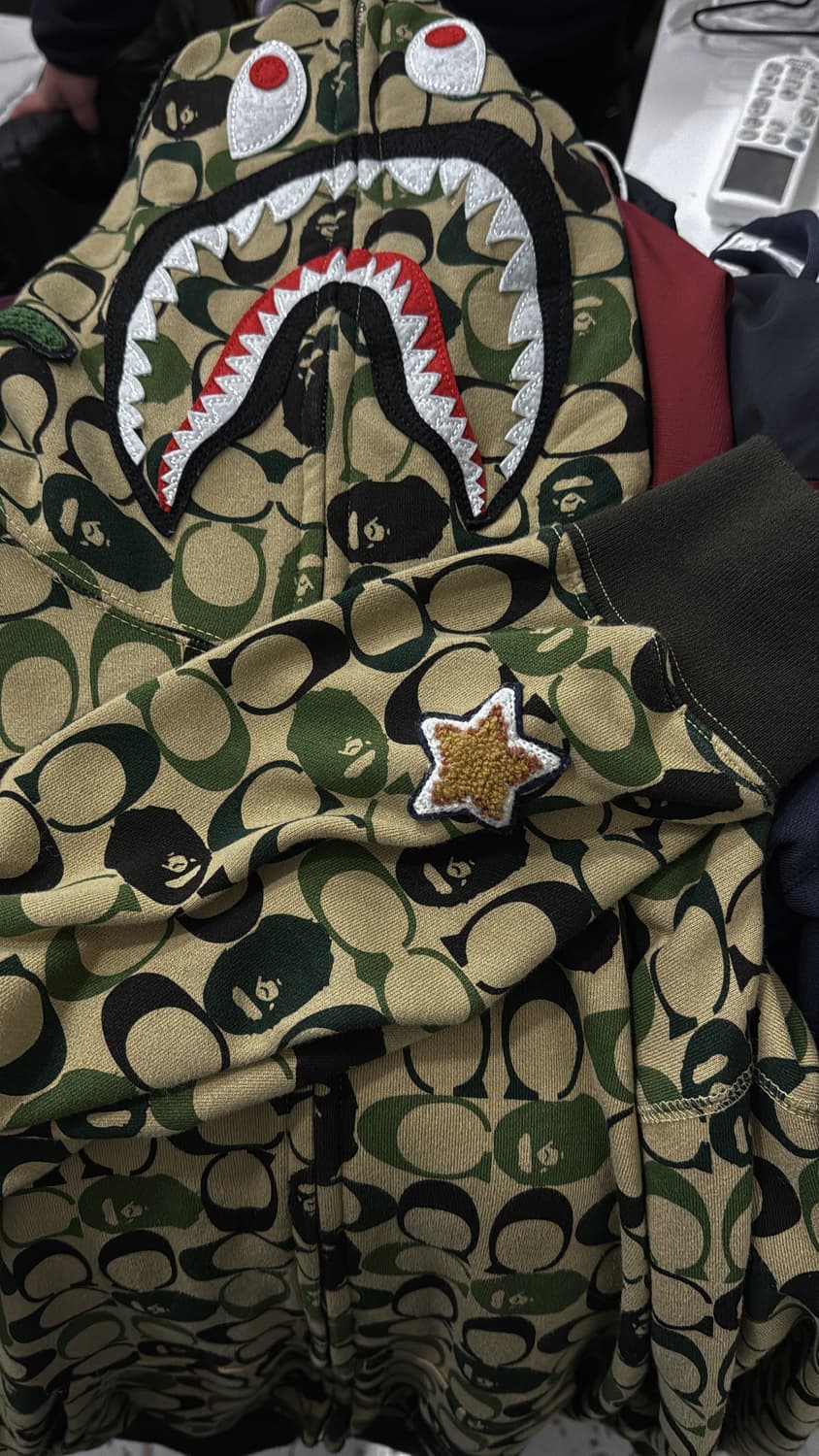 (절대 못구하는 매물)베이프X코치 후드직업 상품이미지6