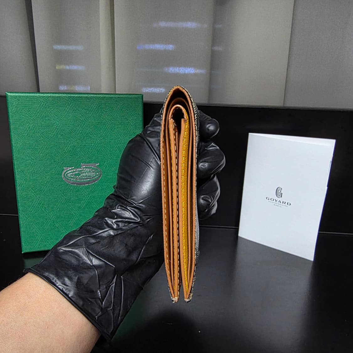 {클로젯}[마카쥬]고야드 빅투와르 블랙&탄 반지갑 상품이미지9