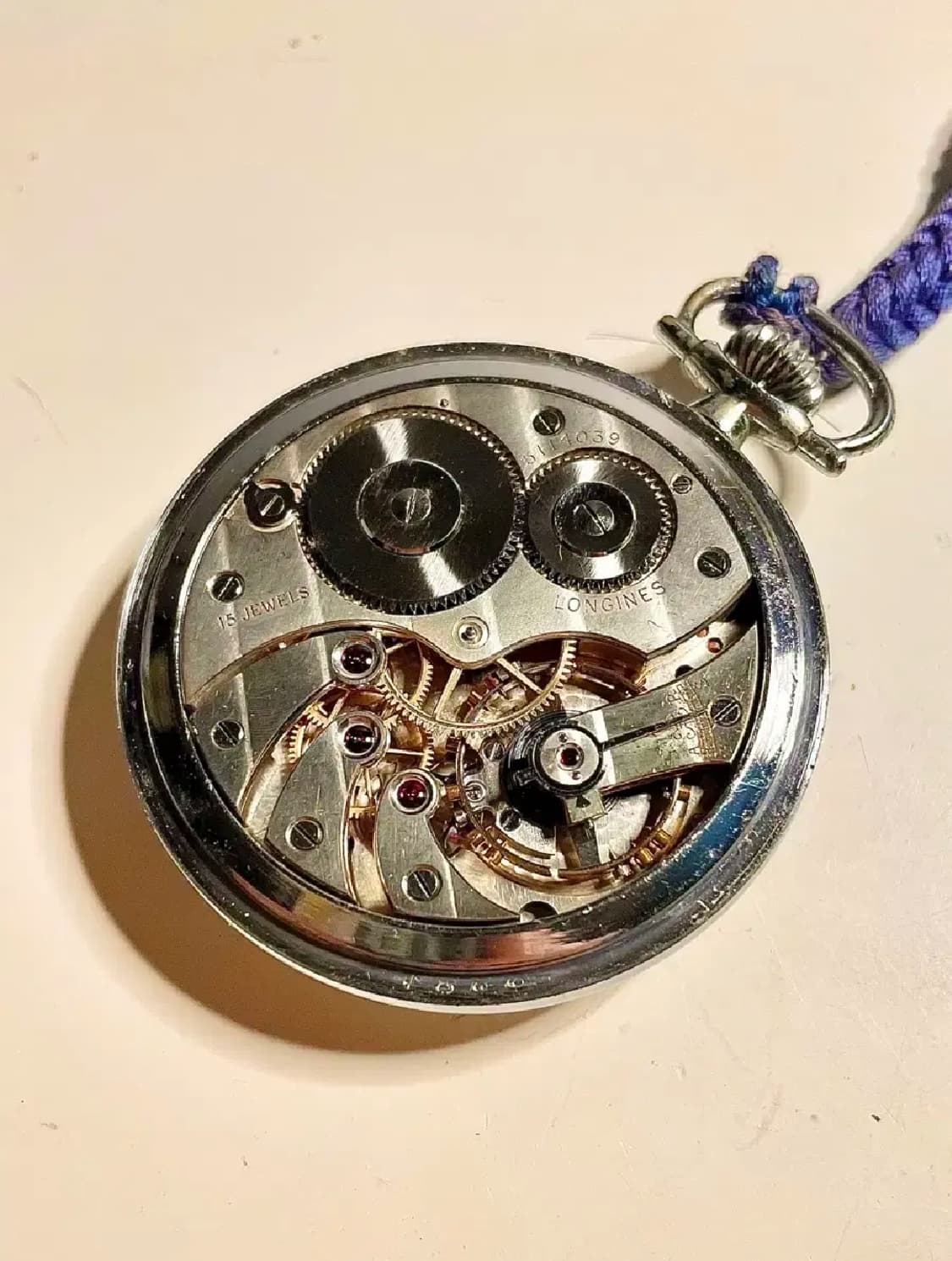 1930년대 빈티지 론진 회중시계 청침 엔틱 LONGINES 상품이미지2