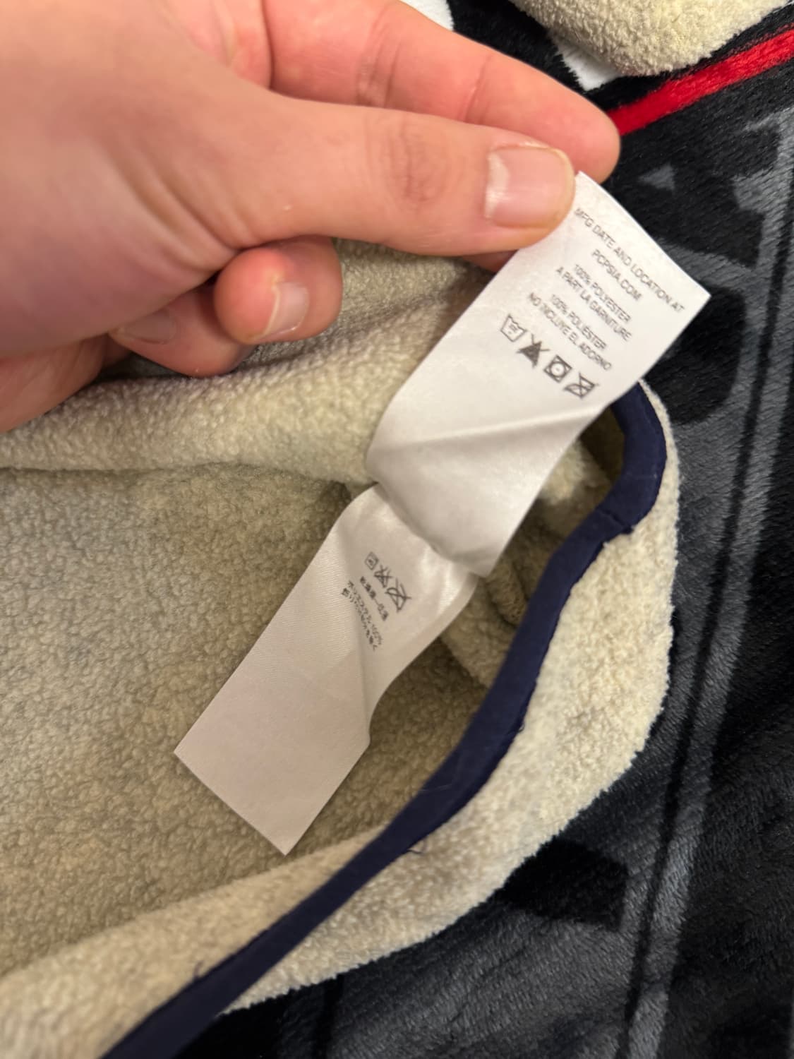 파타고니아 신칠라 스냅 티 풀 오버 오트밀 앤 네이비 메이드 인 멕시코 상품이미지7