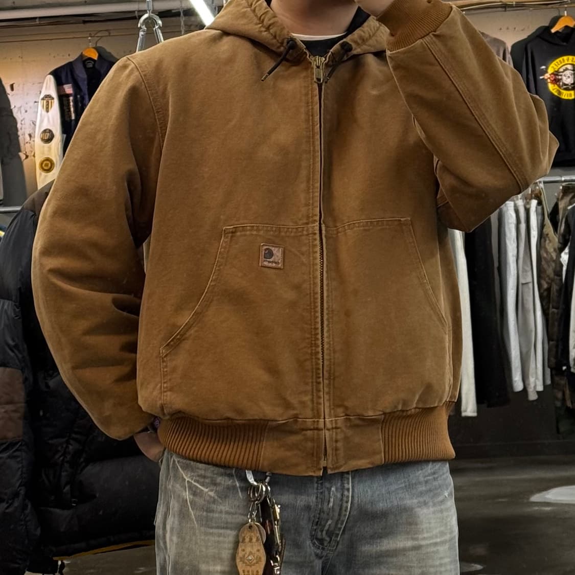 Carhartt 칼하트 j130 brn (XL-XXL) 브라운 액티브자켓 상품이미지10