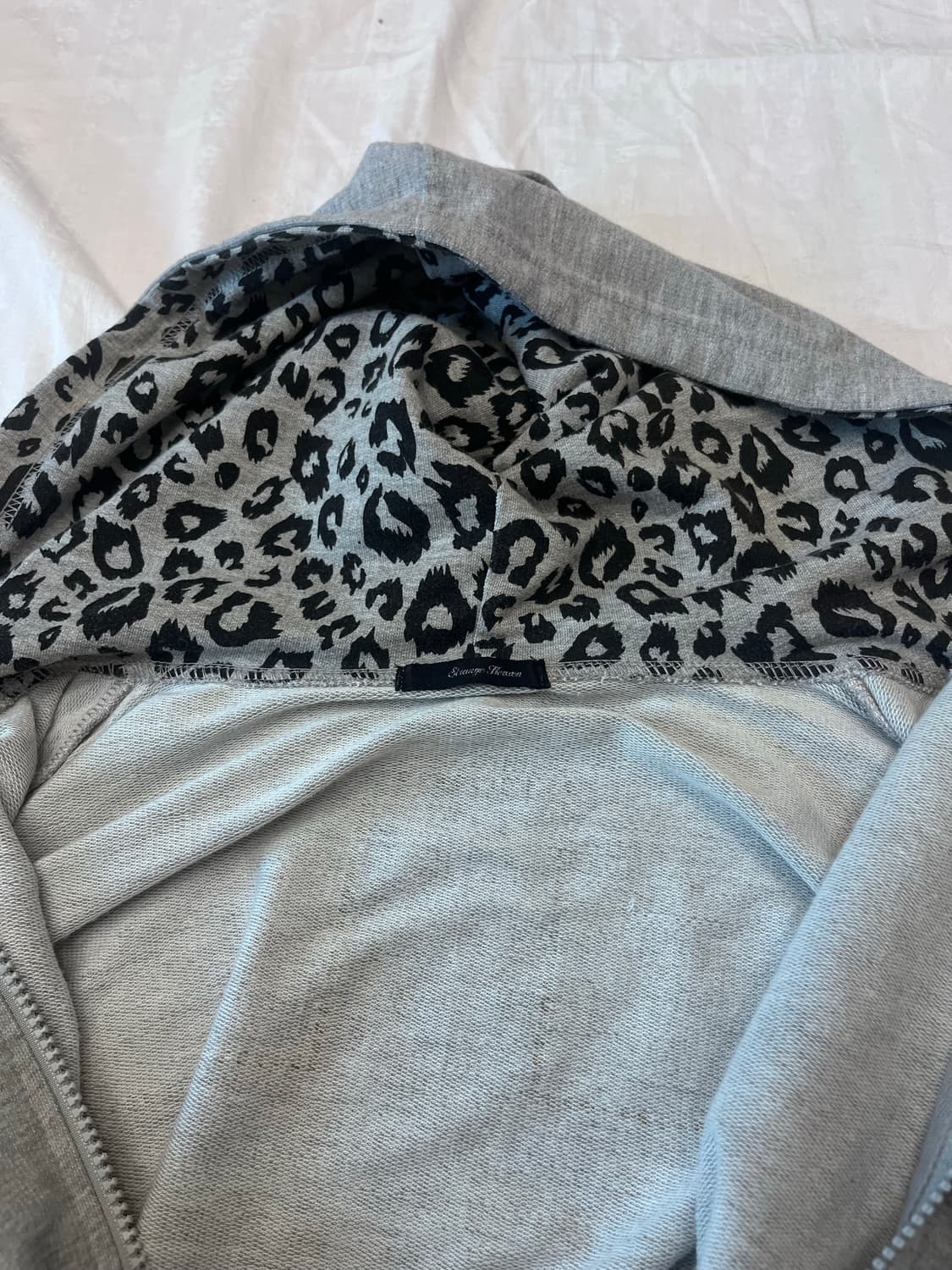 Leopard Cross print Hoodie zip up 상품이미지3