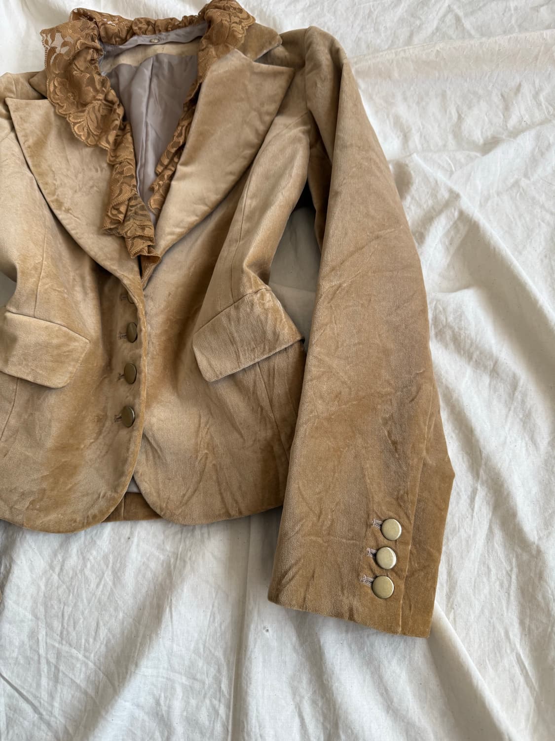 히메갸루 모카갸루 y2k 00’s 페어리 벨벳 자켓 상품이미지4