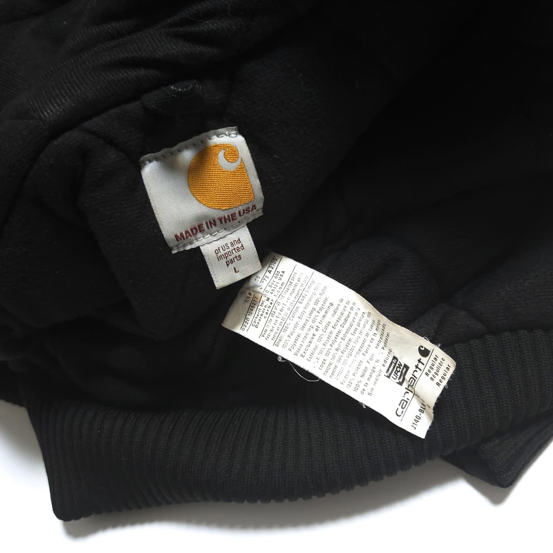 칼하트 OG USA J140 덕액티브 워크 자켓 블랙 상품이미지9