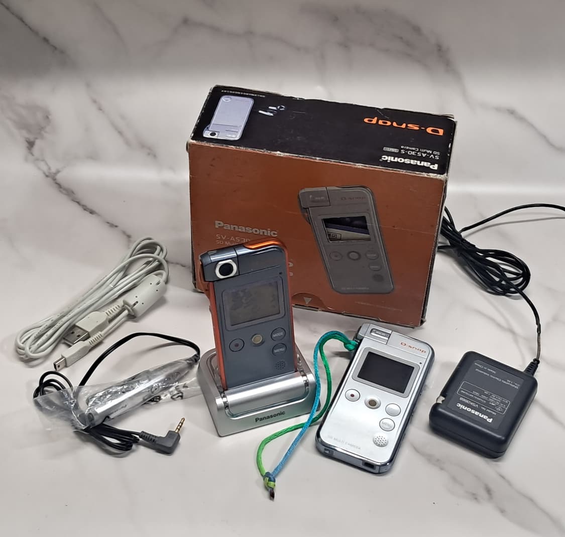하자품)) 파나소닉 D-snapSV-AV30 빈티지 캠코더(2대) 상품이미지8
