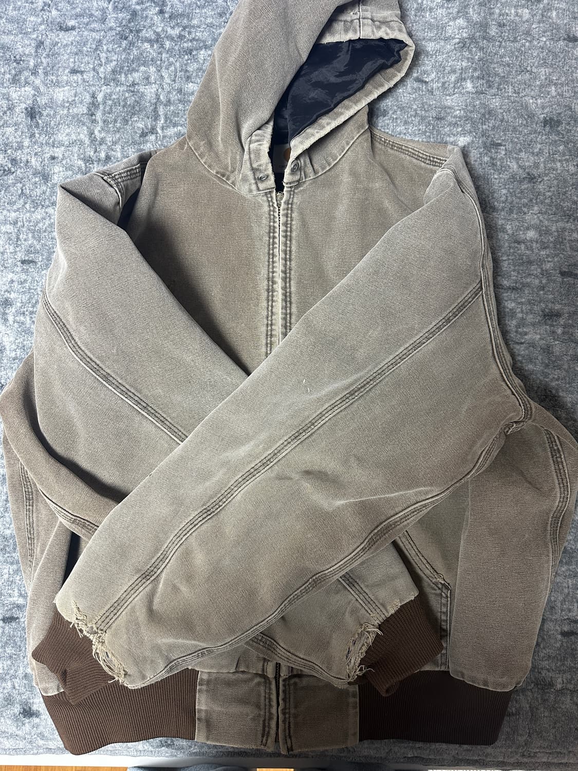 칼하트 샌드스톤 액티브 자켓 j130 모스 상품이미지2