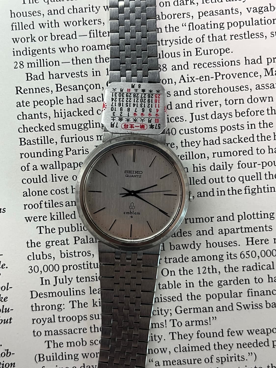 Vintage Seiko Quartz Emblem Watch 상품이미지2