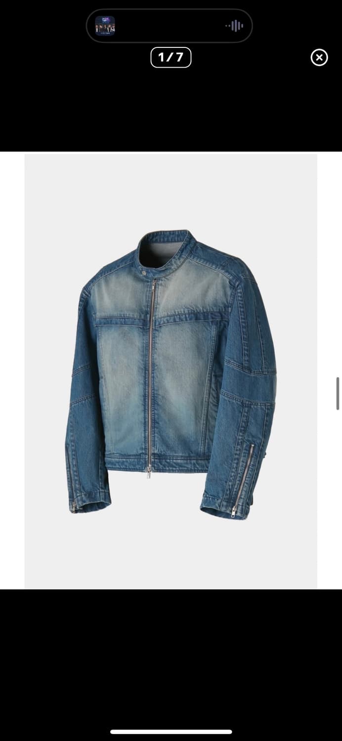 쿠어 바이커 데님 셋업 상품이미지1