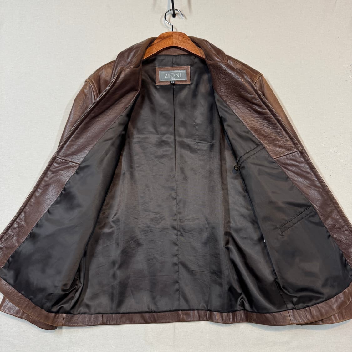 M) ZIONI 양가죽 자켓 브라운 상품이미지4