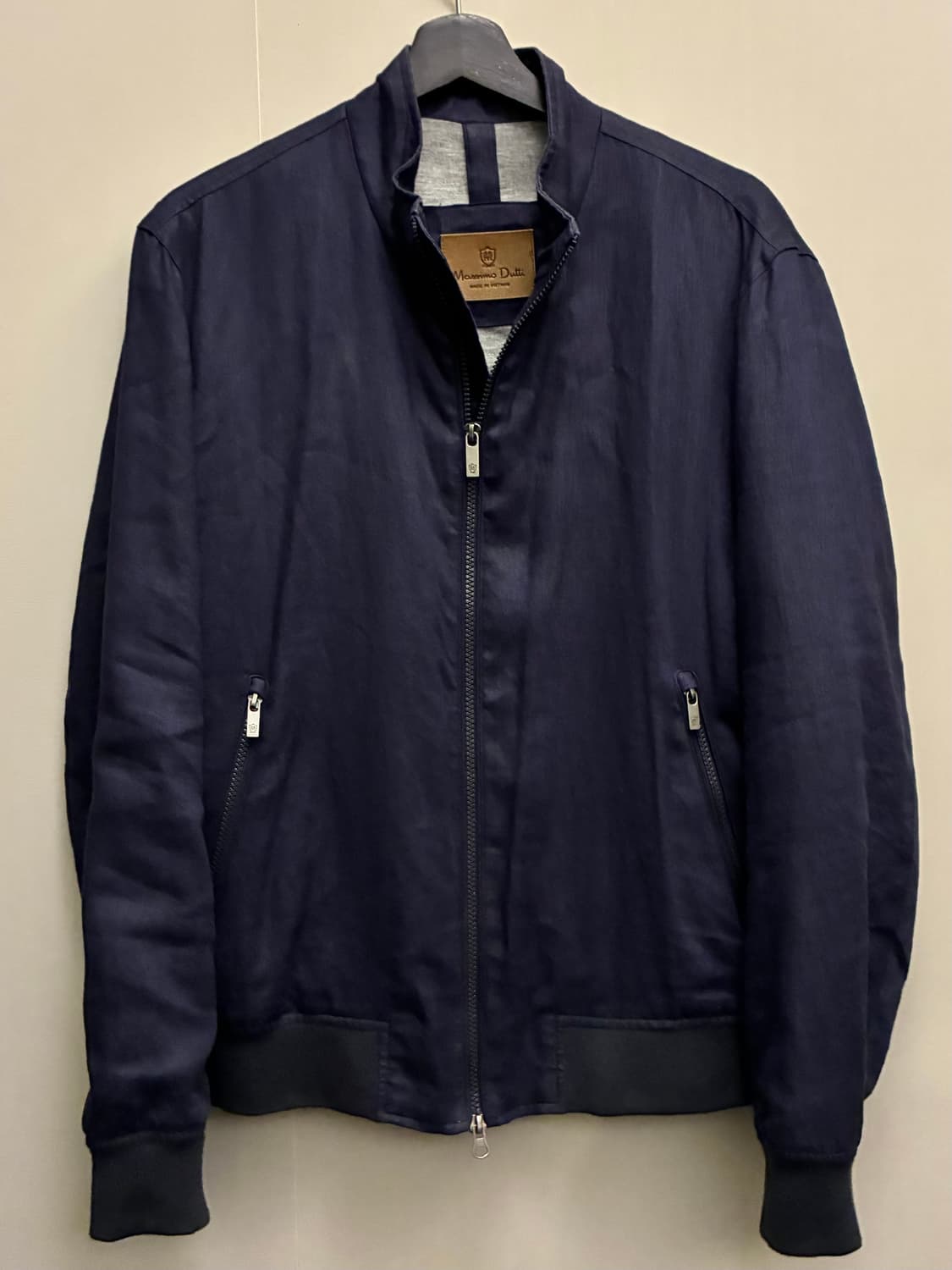 (L/100)마시모두띠 린넨 코튼 해링턴 봄버자켓 린넨자켓  마시모두띠  상품이미지1