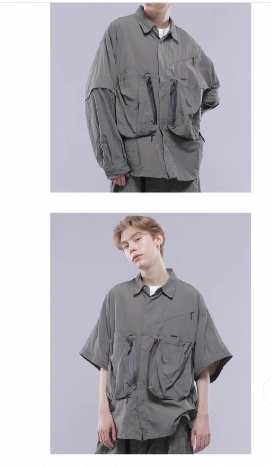 마나스타쉬 포켓 자켓 그레이 L 상품이미지5