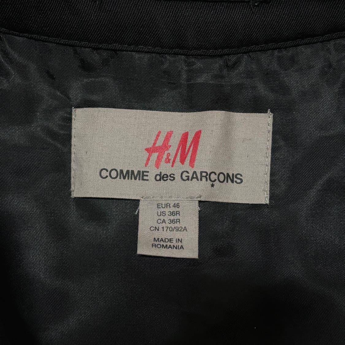 [S] 꼼데가르송 X H&M 울 트렌치 코트 상품이미지9